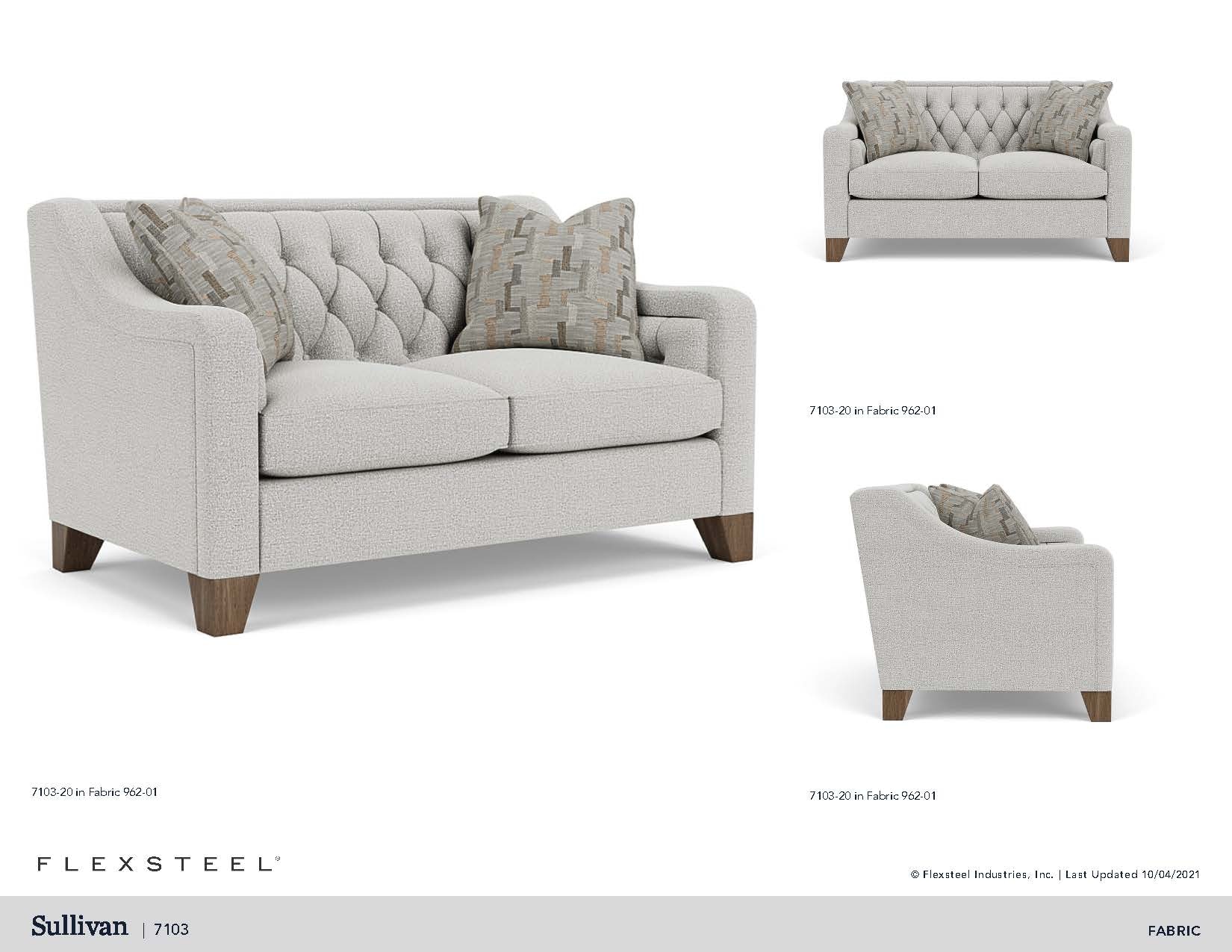 Flexsteel Sullivan Fabric Loveseat 71032096280 Portland, OR Key