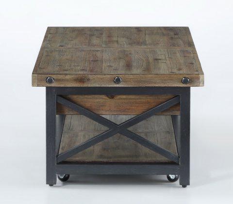 Flexsteel Carpenter Rectangular Lift Top Coffee Table with Casters 6723