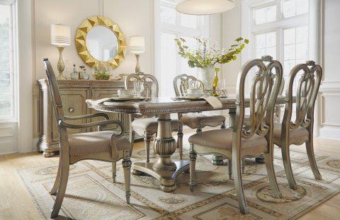 Flexsteel San Cristobal Rectangular Pedestal Dining Table W1167830