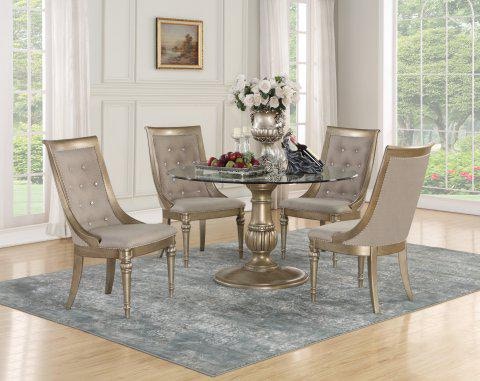 argos round glass table and chairs