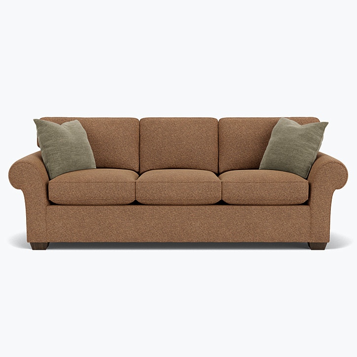 Flexsteel Vail Fabric Three Cushion Sofa 7305 31 421 72 Portland OR Key Home Furnishings