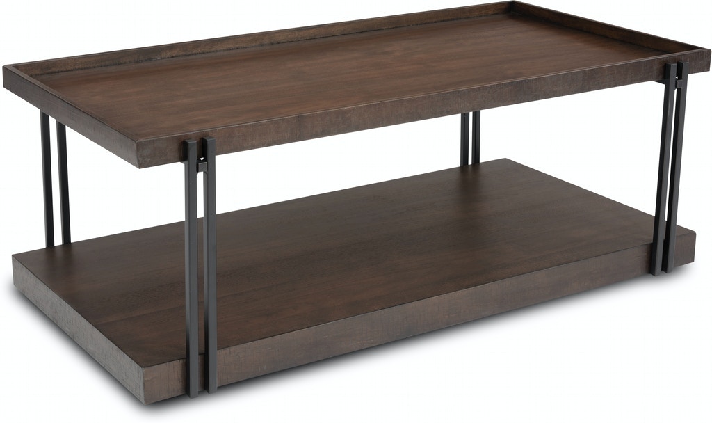 Flexsteel Prairie Rectangular Coffee Table With Casters W10110311