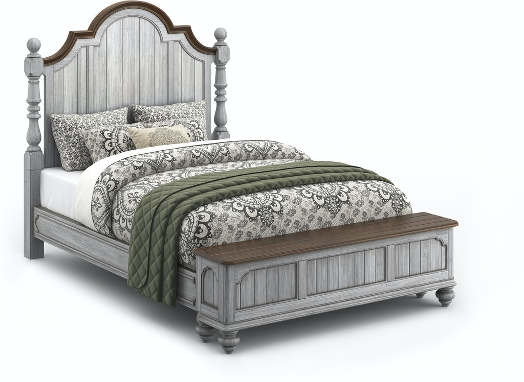 Flexsteel Plymouth Queen Poster Storage Bed - Thumbnail 4