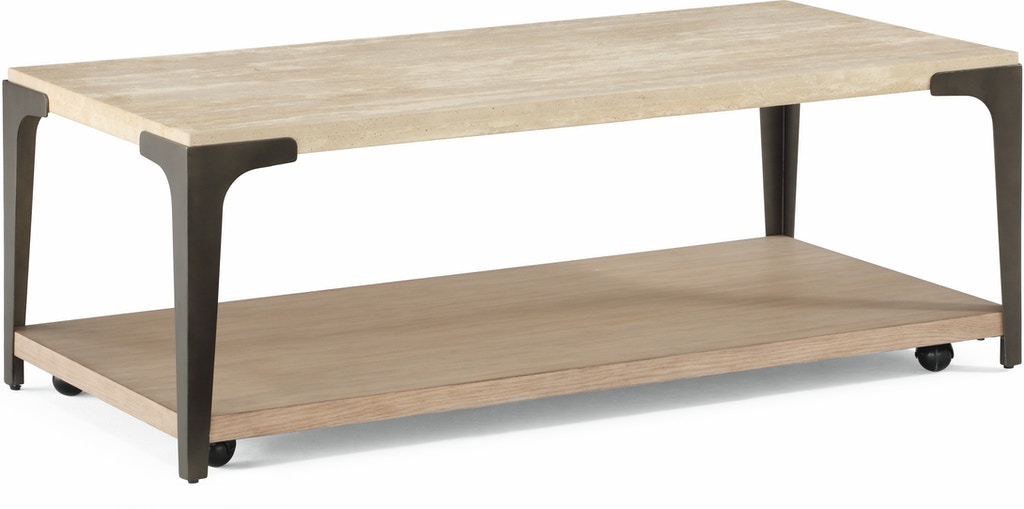 Flexsteel Omni Rectangular Coffee Table with Casters W1075-0311 ...