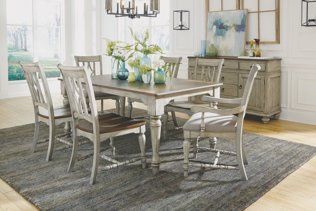 Flexsteel Plymouth Upholstered Arm Dining Chair - Thumbnail 3