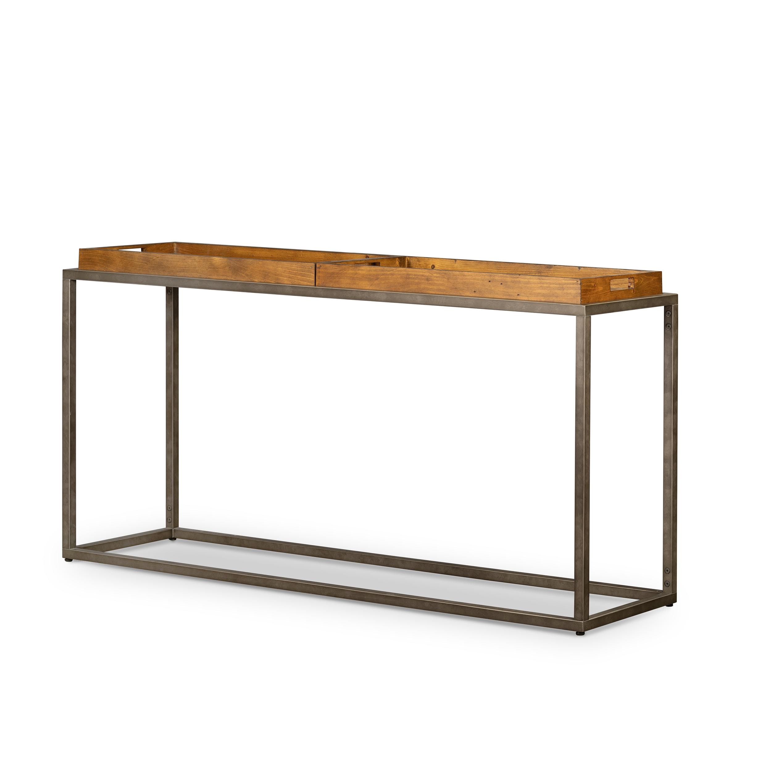 Console store table tray