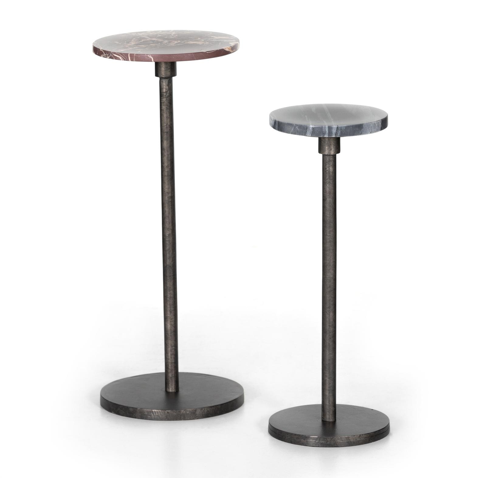 Four Hands Arezzo End Table Set Of 2 Garnet Marble 224852 001