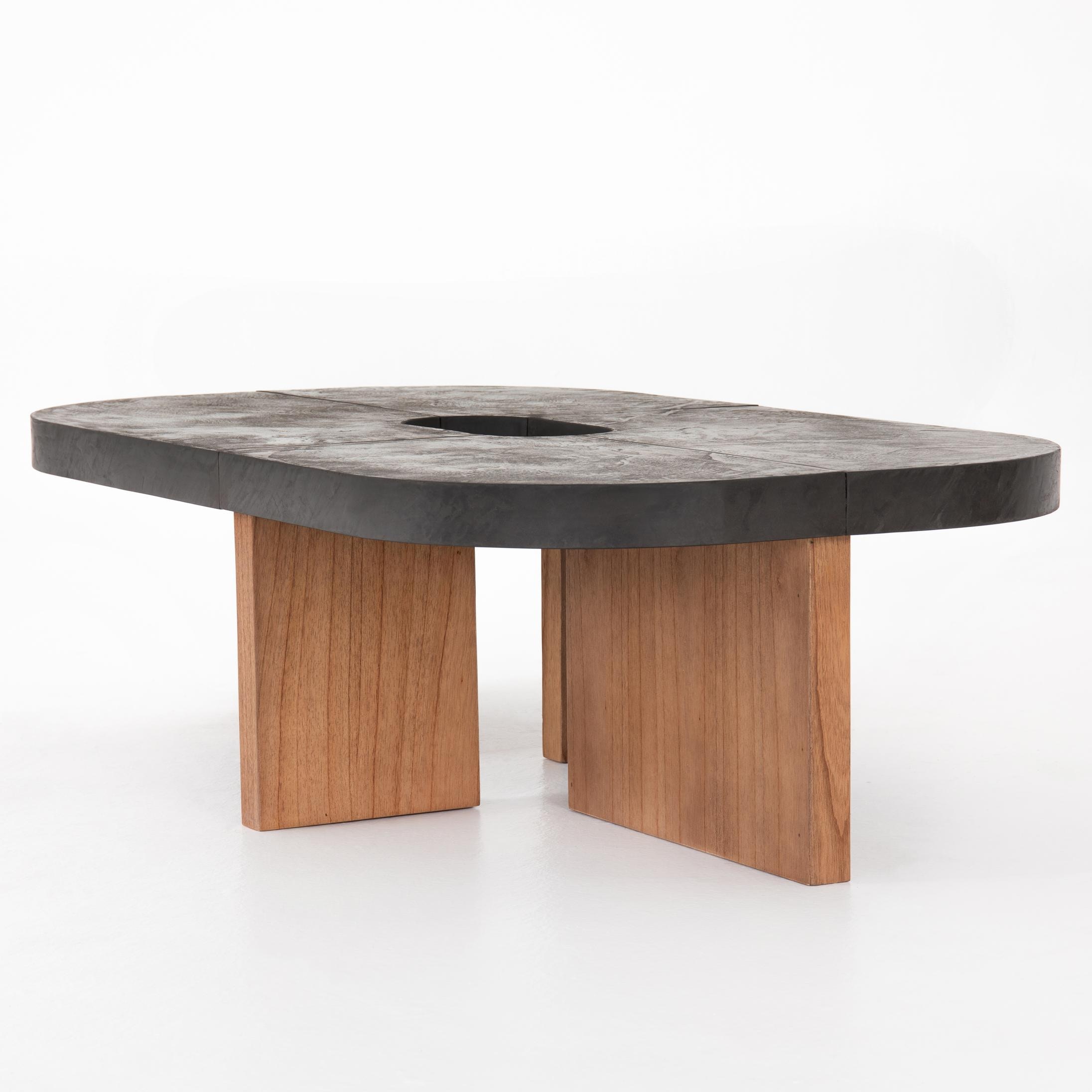 Four Hands Arnell Coffee Table Grey Concrete 109055 001 Portland Or Key Home Furnishings