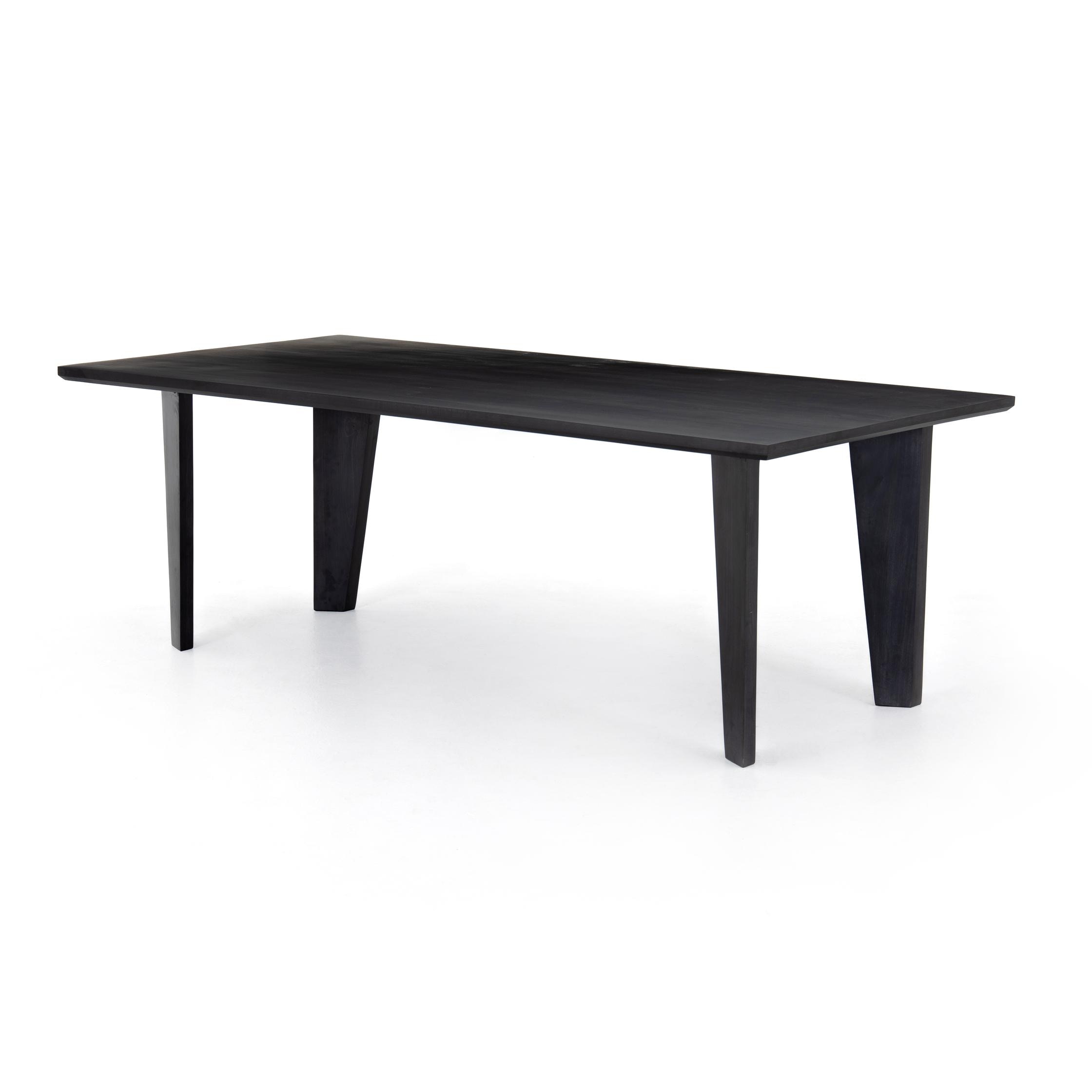 Four Hands Axel Dining Table Black Wash Poplar 108421-001