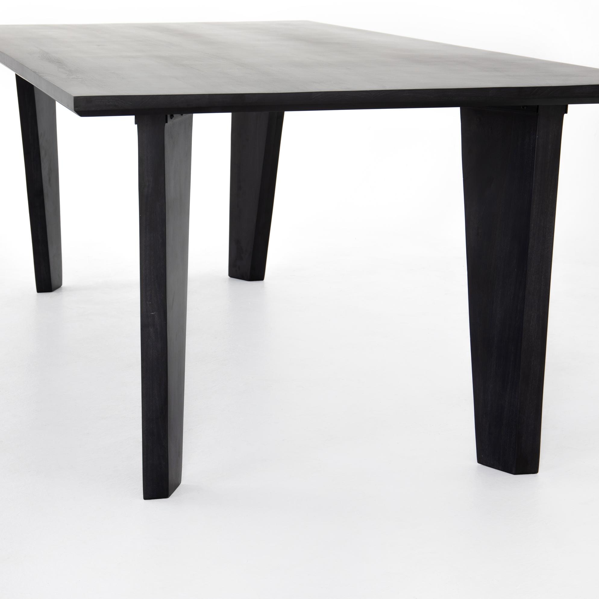 Four Hands Axel Dining Table Black Wash Poplar 108421-001