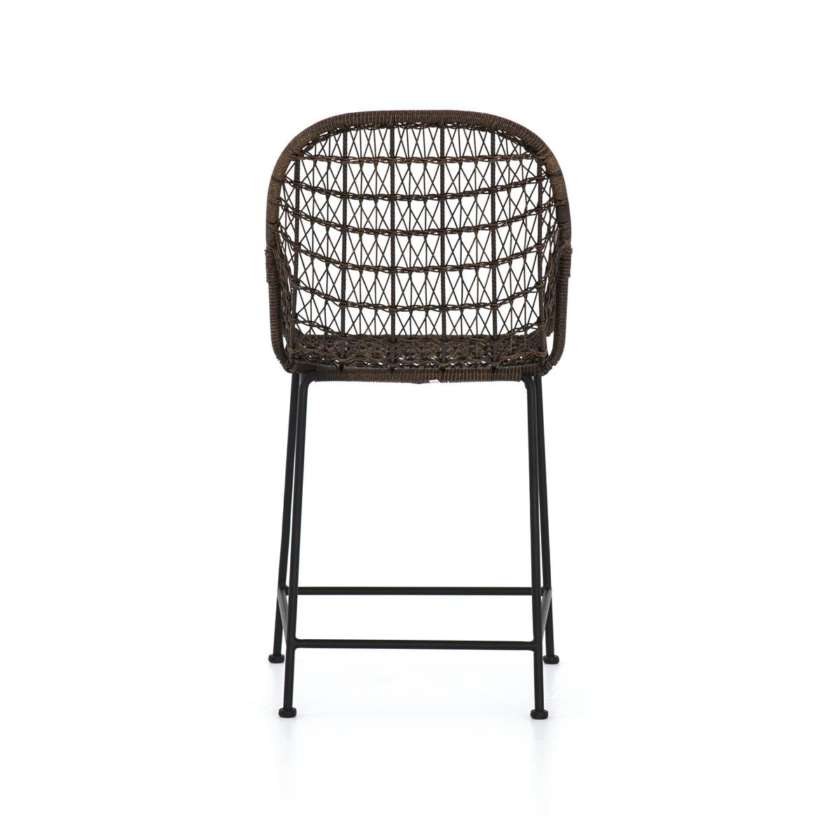 Black woven counter stool hot sale