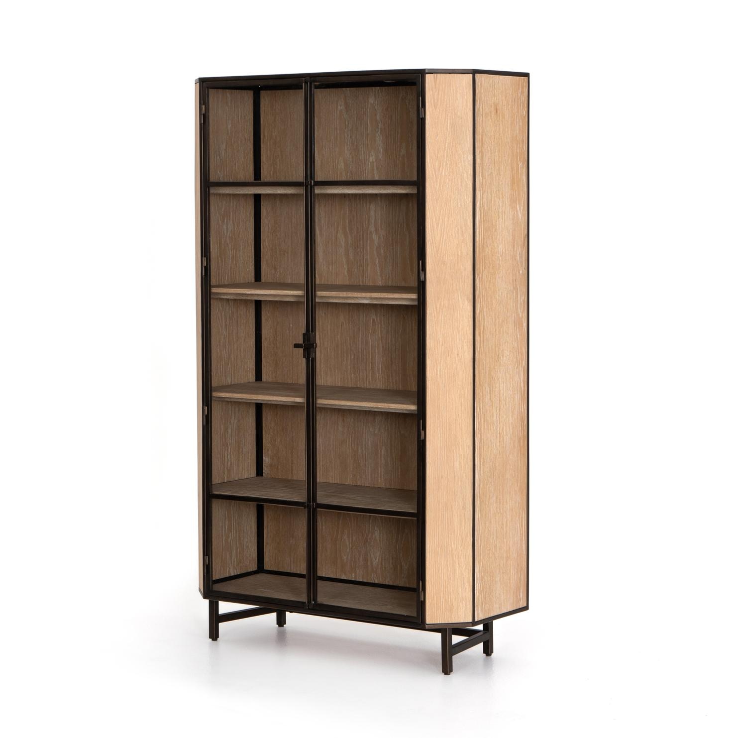 Four Hands Benito Cabinet Whitewashed Oak Vptn 103 Portland Or