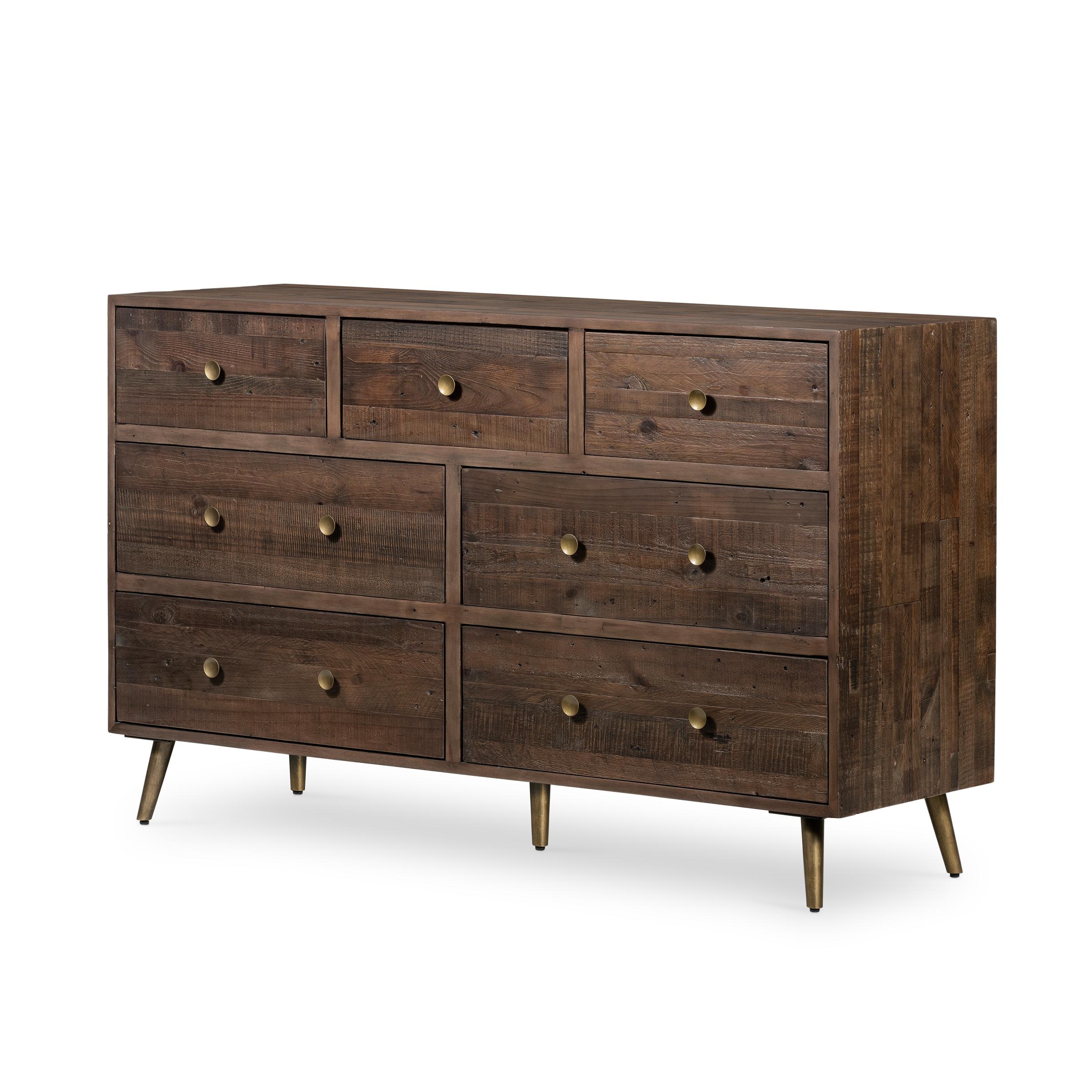 Four Hands Bohemian 7 Drawer Dresser R Saddle Tan 223455002 Portland