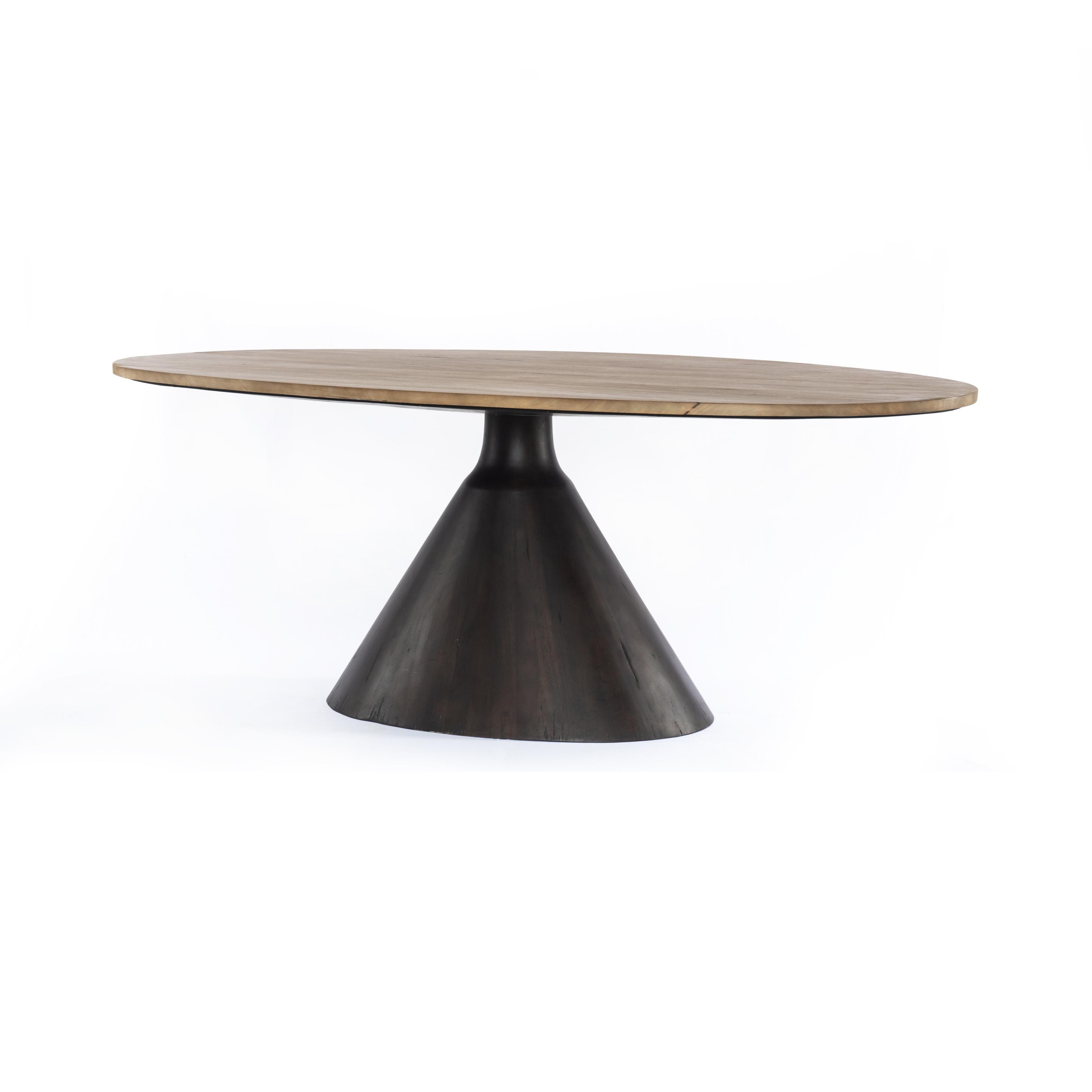 Bronx oval store dining table