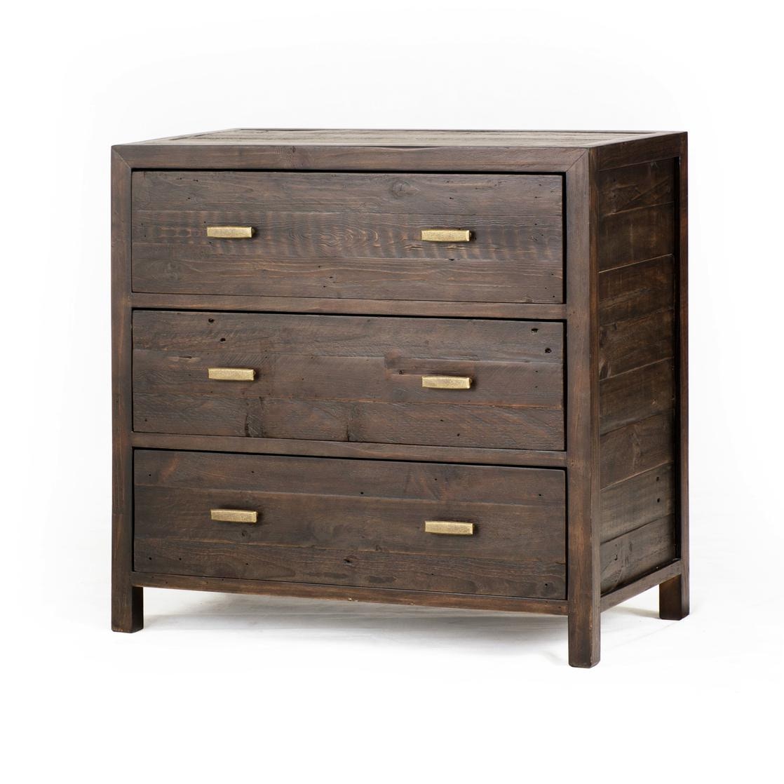 Four Hands Caminito 3 Drawers Chest Cabinet Black O Vcnb 05 55