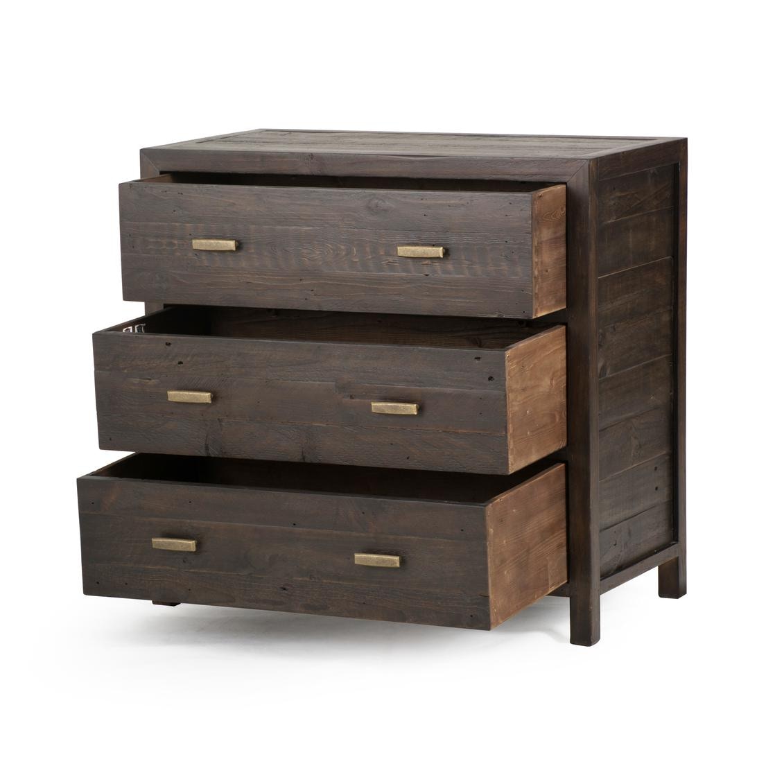 Four Hands Caminito 3 Drawers Chest Cabinet Black O Vcnb 05 55