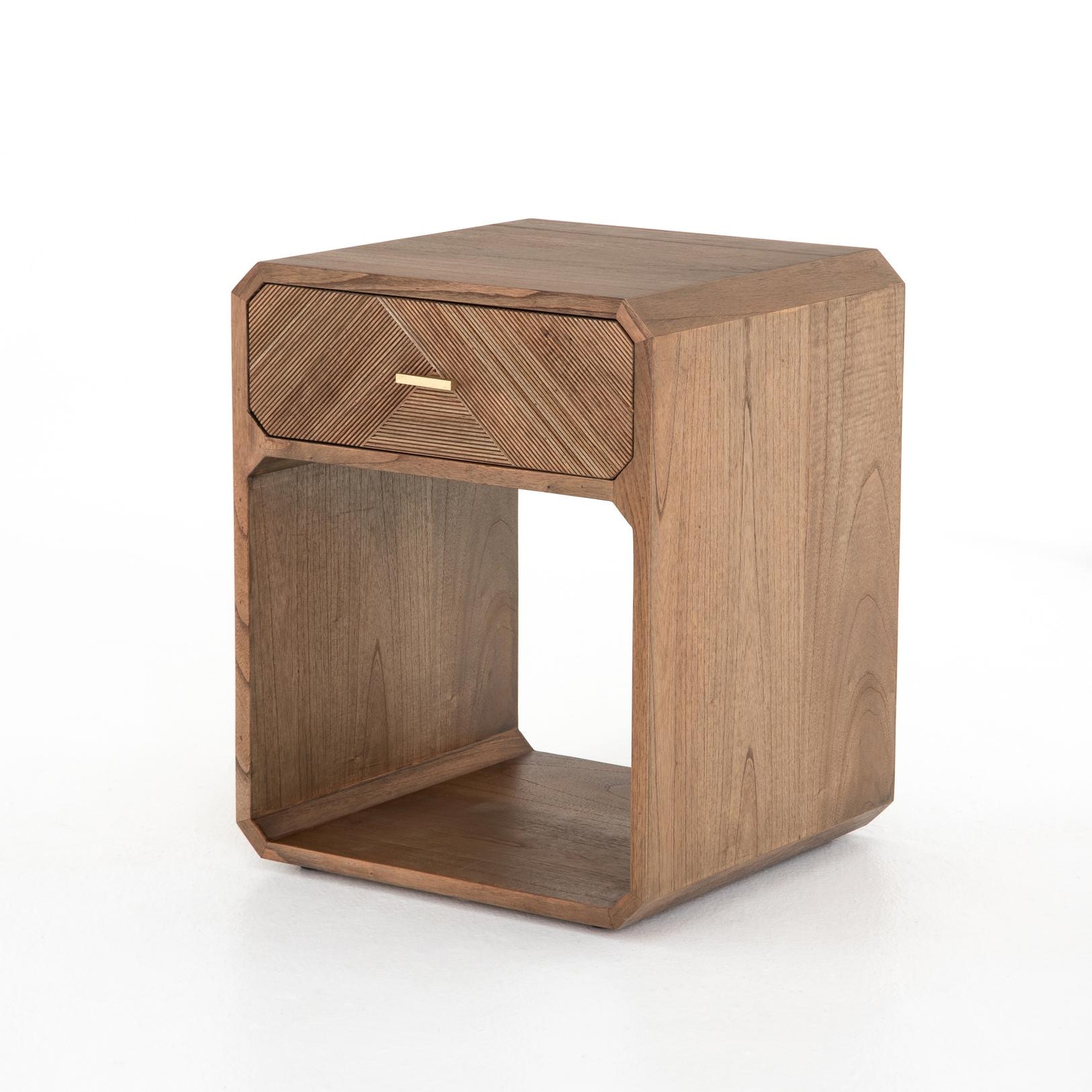 Four Hands Caspian Nightstand Natural Mindi 102647002 Portland, OR