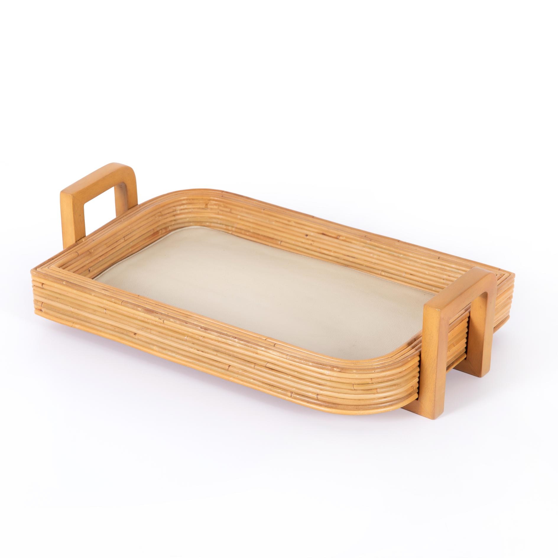 Four Hands Claire Serving Tray Honey Rattan 109715-001 - Portland Four Hands Claire Serving Tray Honey Rattan 109715-001 - Portland