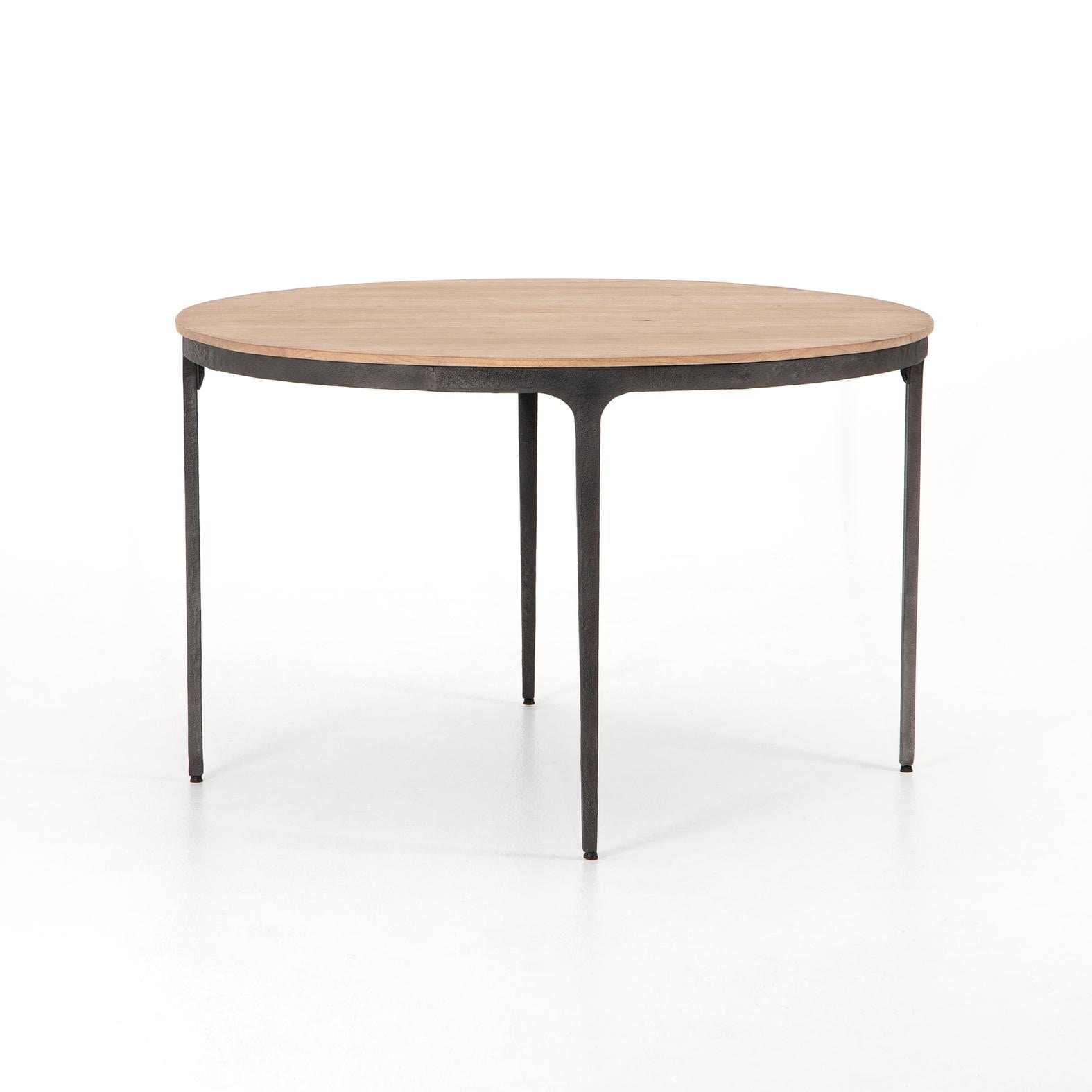 Four Hands Clifton Round Dining Table Light Brushed Ihrm 217 Portland Or Key Home Furnishings