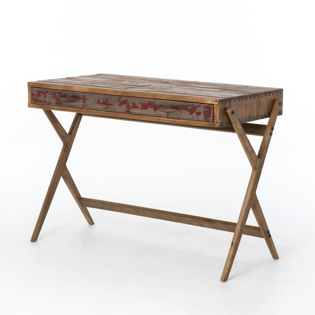 ビンテージ　ペイントデスク Four Hands Danny Pencil Desk Bleached Pine Aged Oak CIMP-4F-BPAO