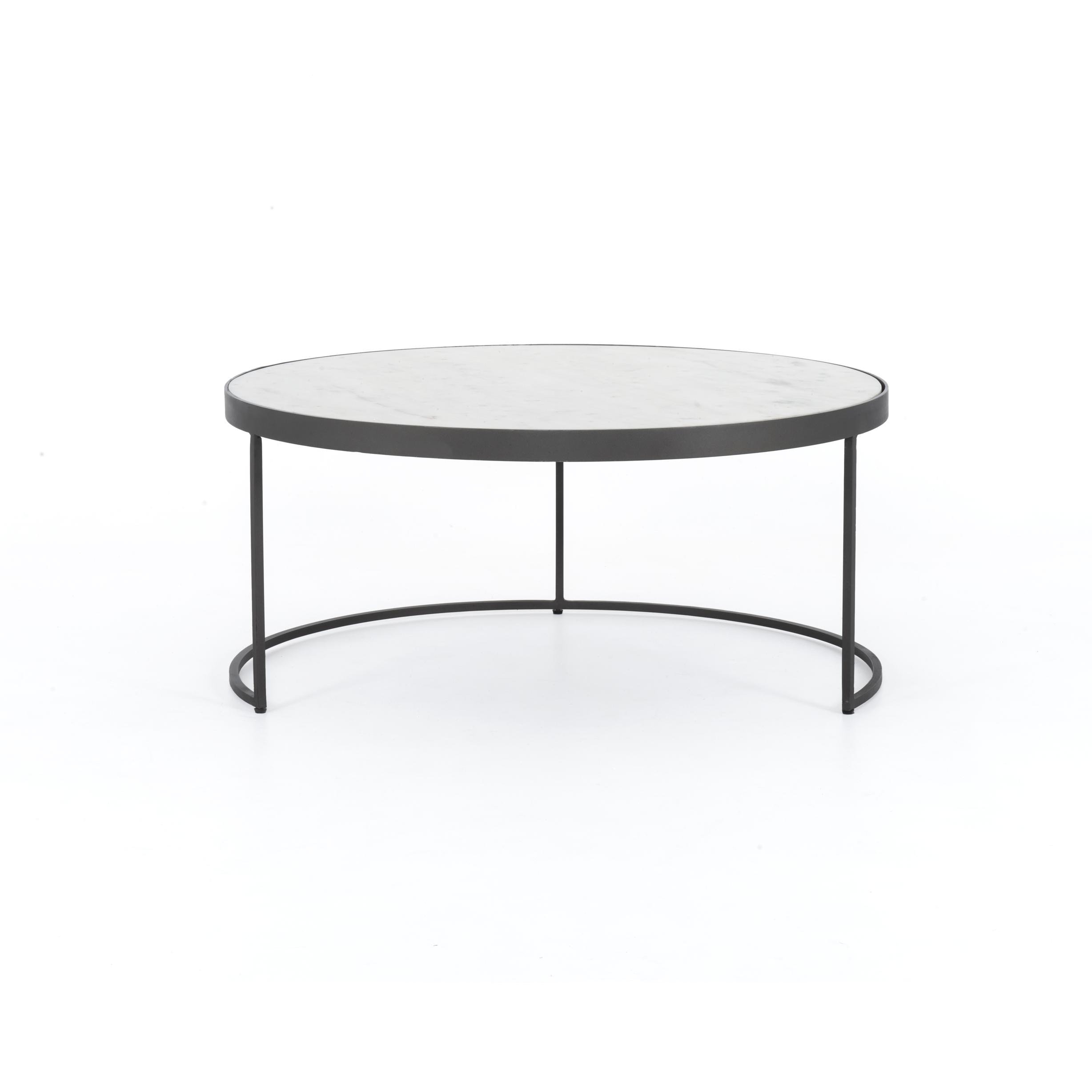 four hands evelyn round nesting coffee table