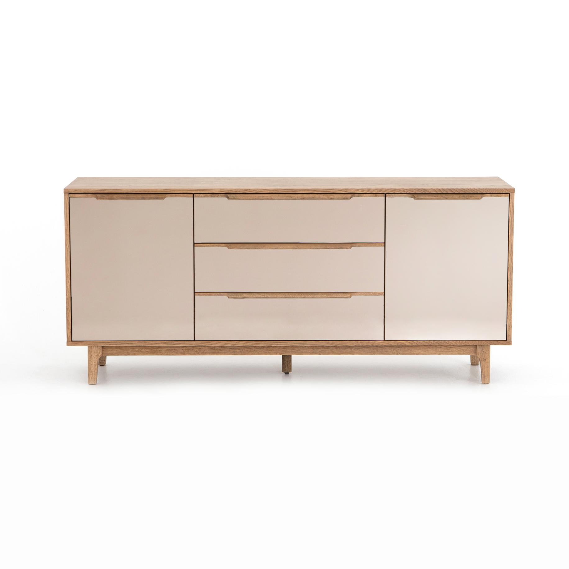 Honey oak deals sideboard