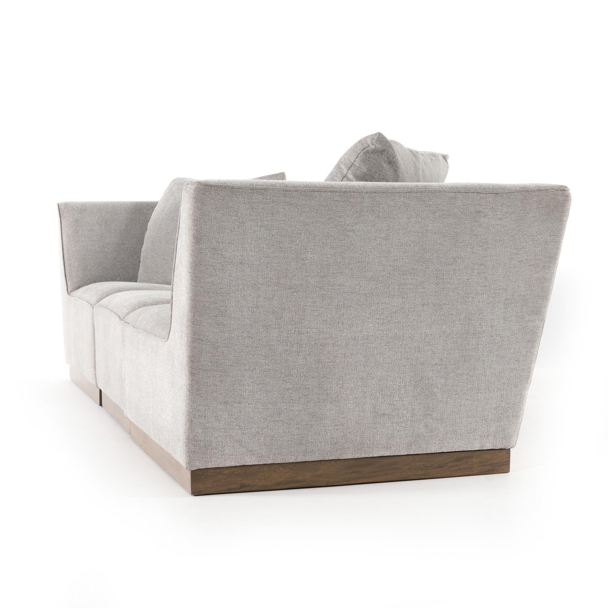 Four Hands Gentry 3 Piece Sectional Merit Platinum 227687-001