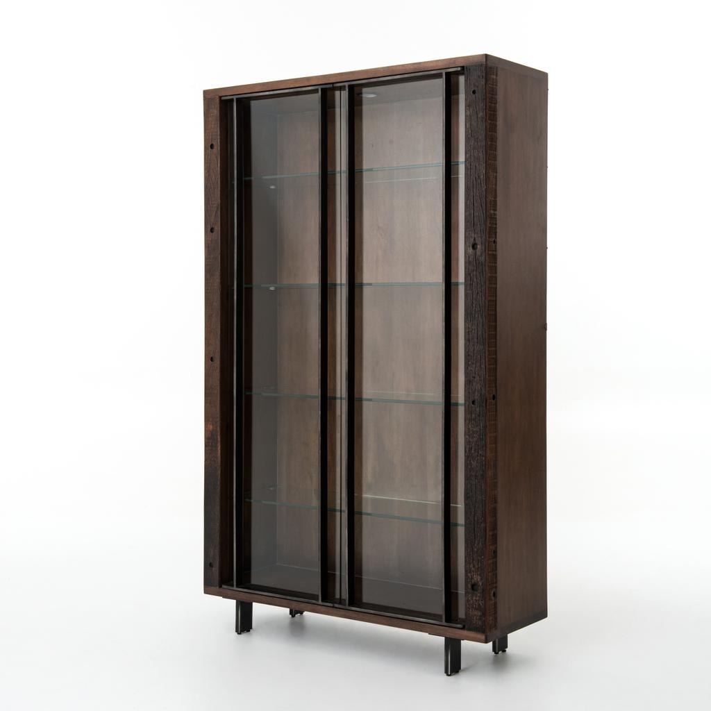 Four Hands Geoff Bookcase W Glass Shelves Vbna Bc468a Vbna Bc468a