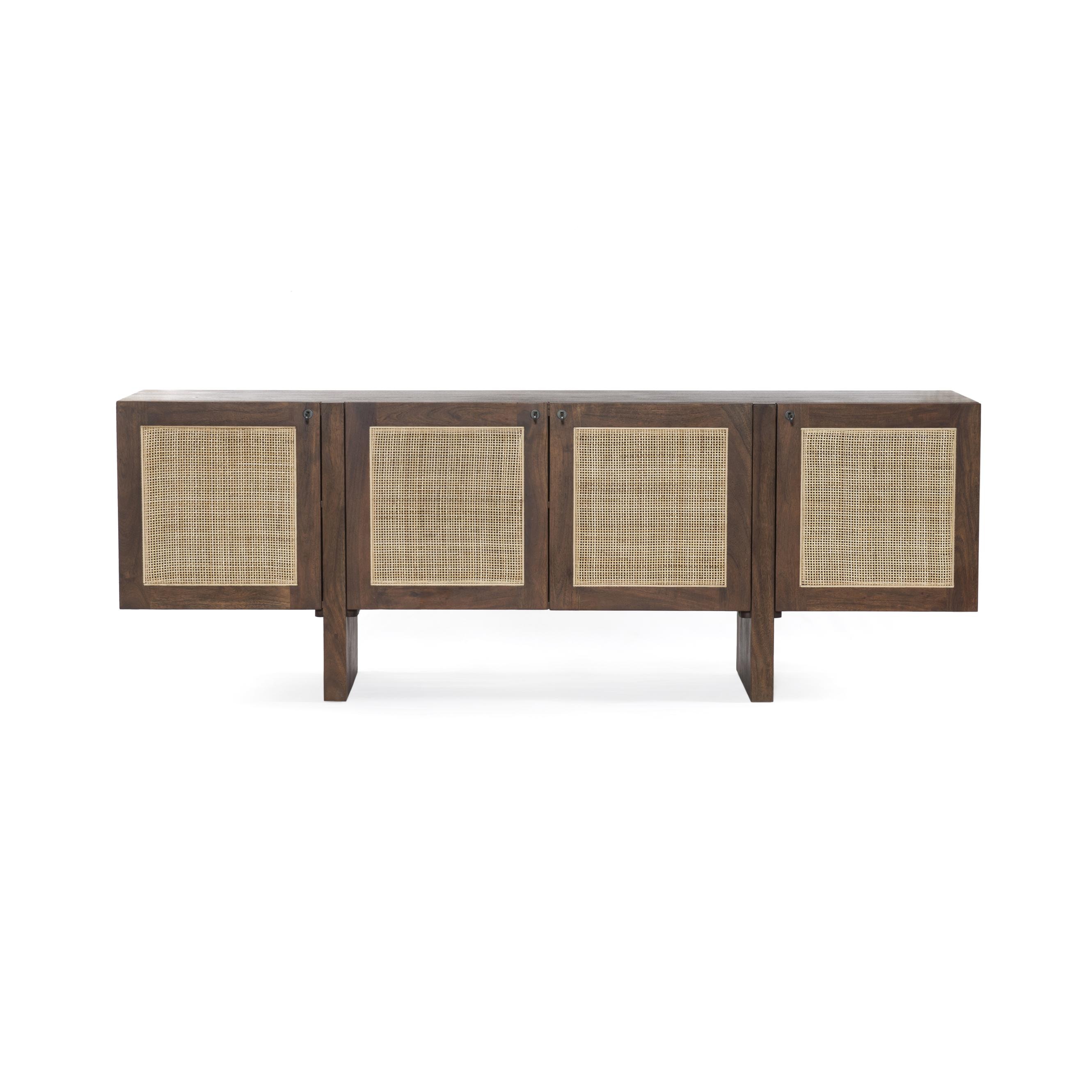 Four Hands Goldie Media Console Toasted Acacia 108583-001