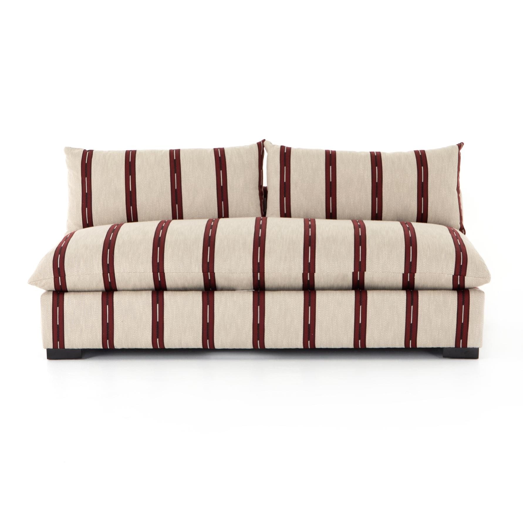 Four Hands Grant Armless Sofa Zella Garnet 102730-004 - Portland