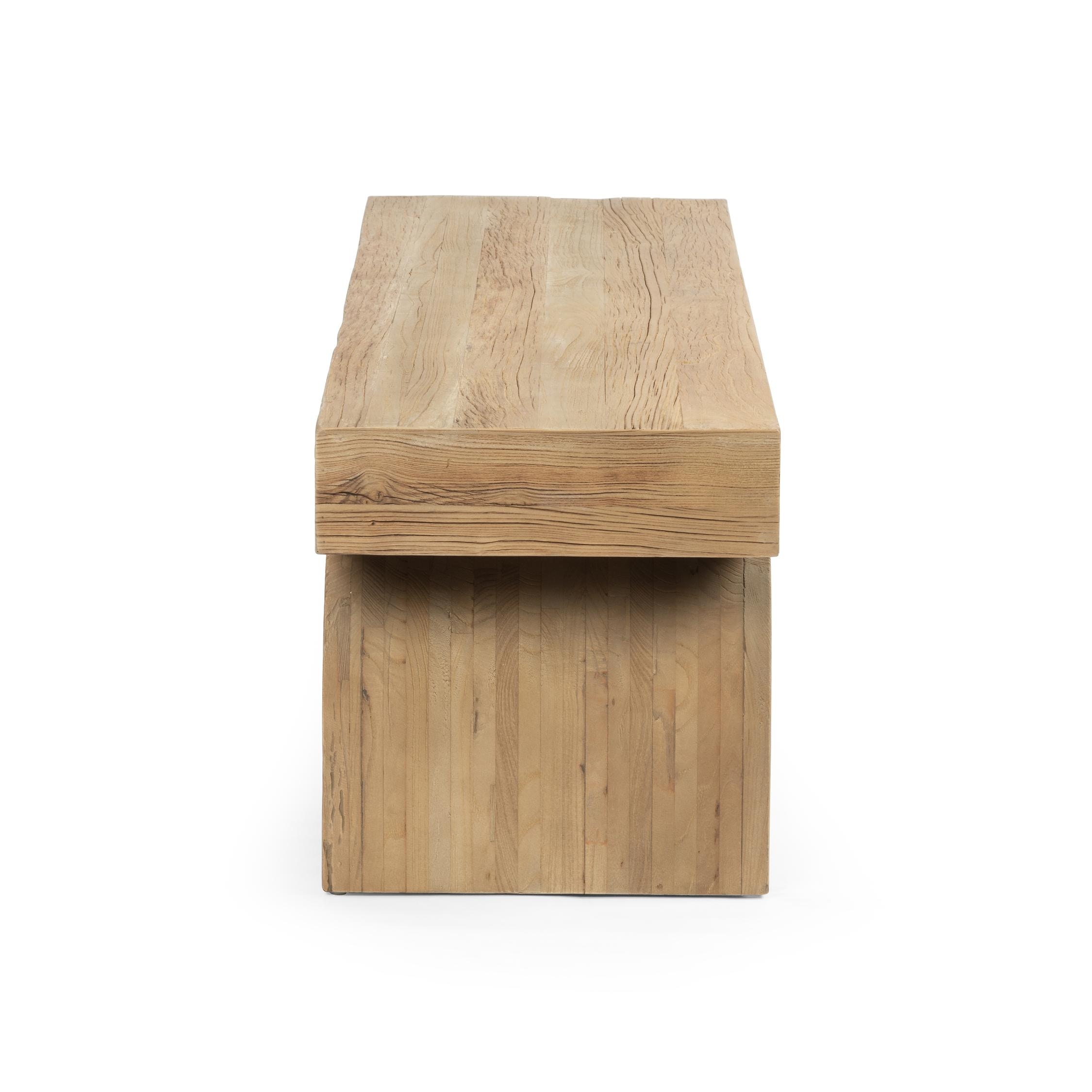 Four Hands Keane Bench Natural Elm 109345002 Portland, OR Key Home