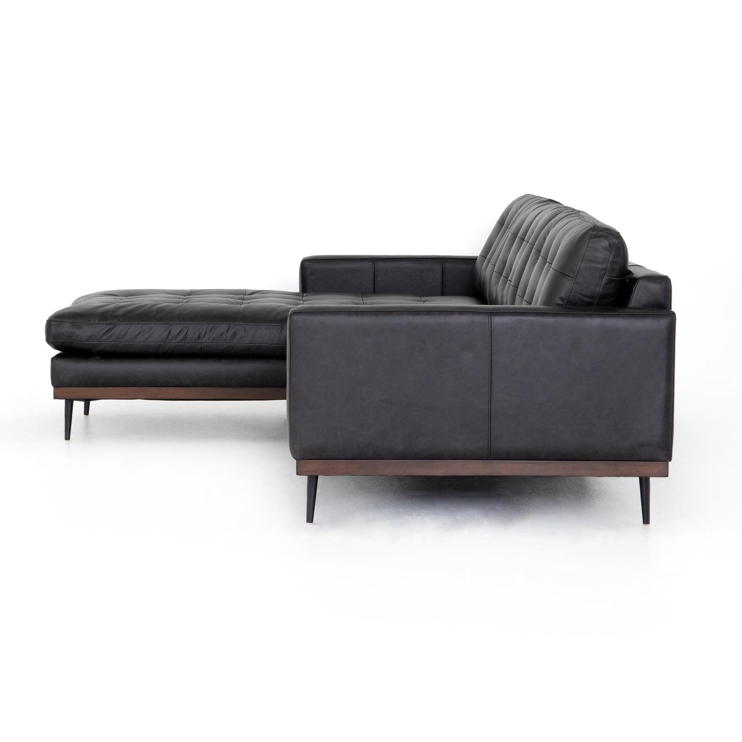 Four Hands Lexi 2 Piece Sectional Sonoma Black 223208002 Portland