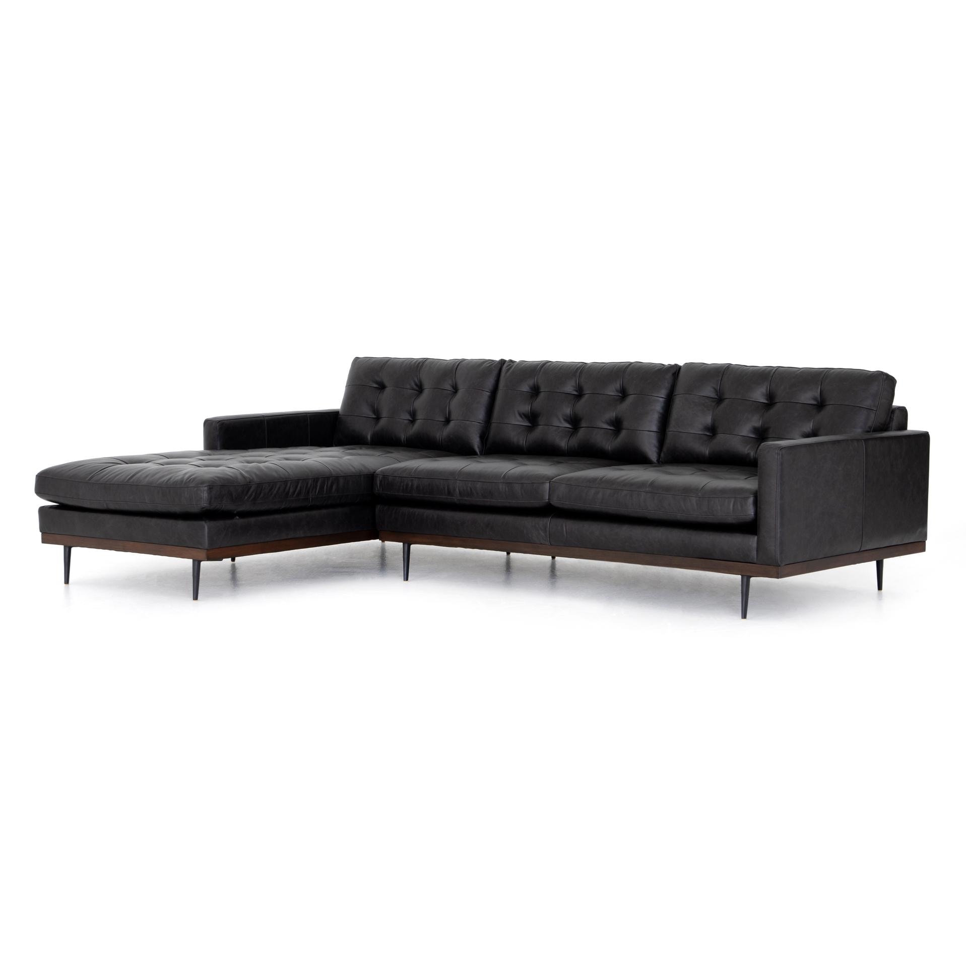 Four Hands Lexi 2 Piece Sectional Sonoma Black 223208002 Portland