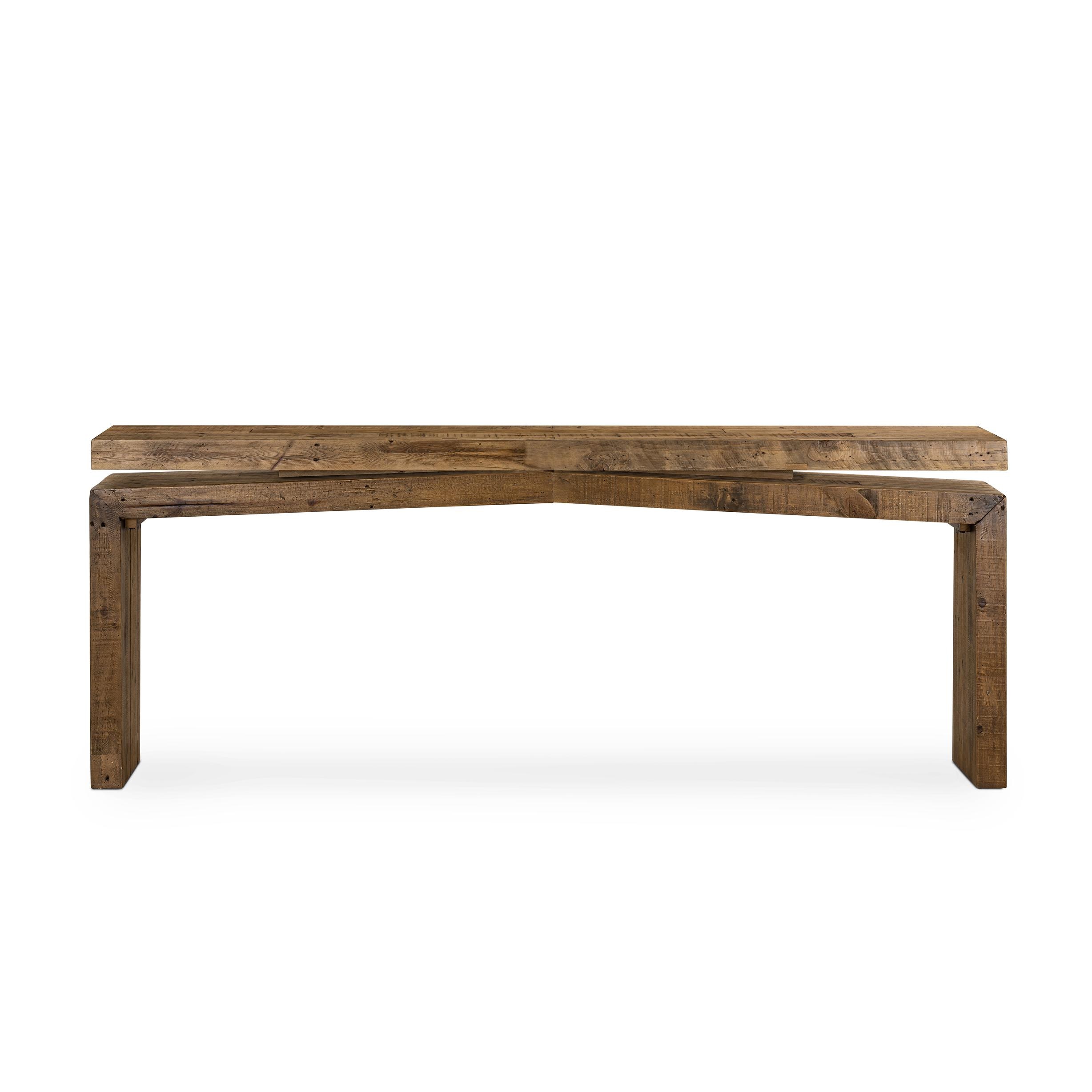 Four Hands Matthes Console Table Rustic Natural 107936006 Portland, OR Key Home Furnishings