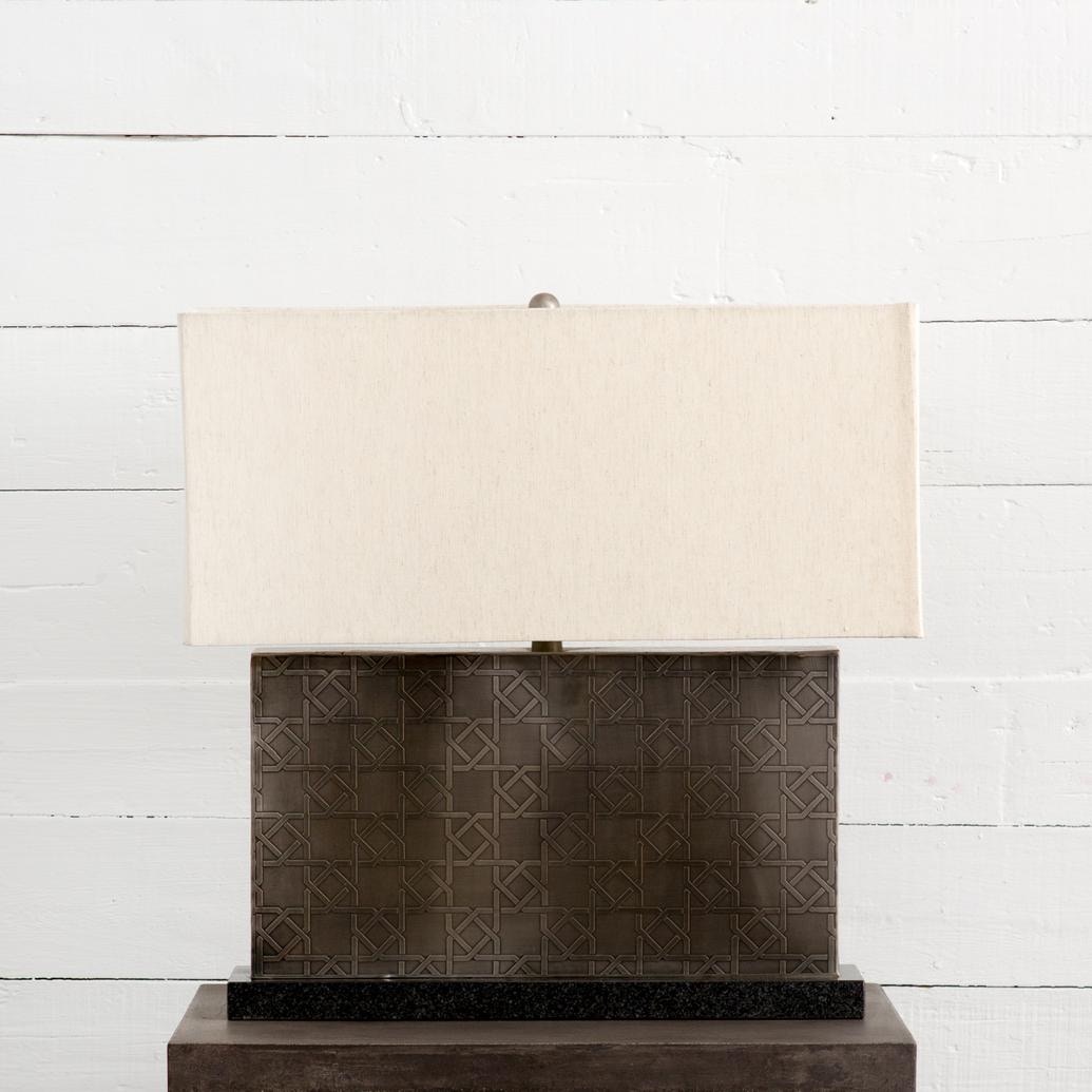 low rectangular table lamp