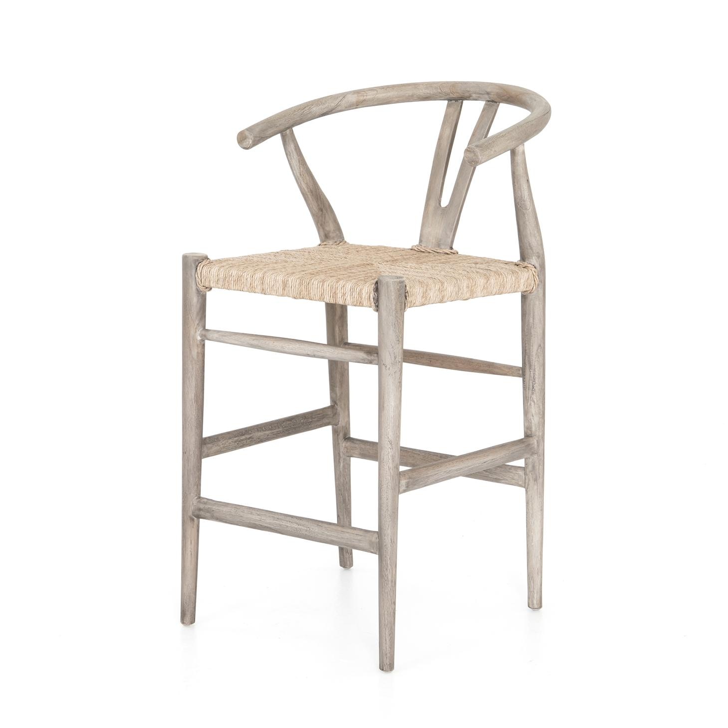 White wishbone 2024 bar stool