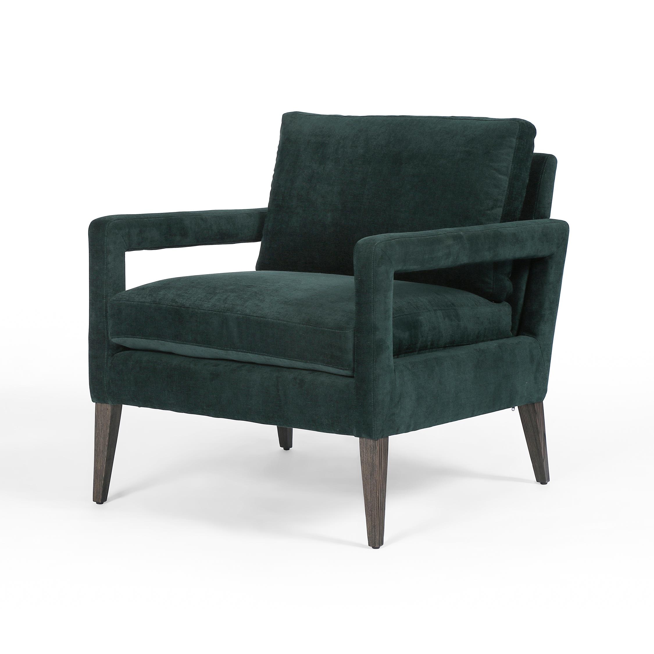 velvet barrel accent chair