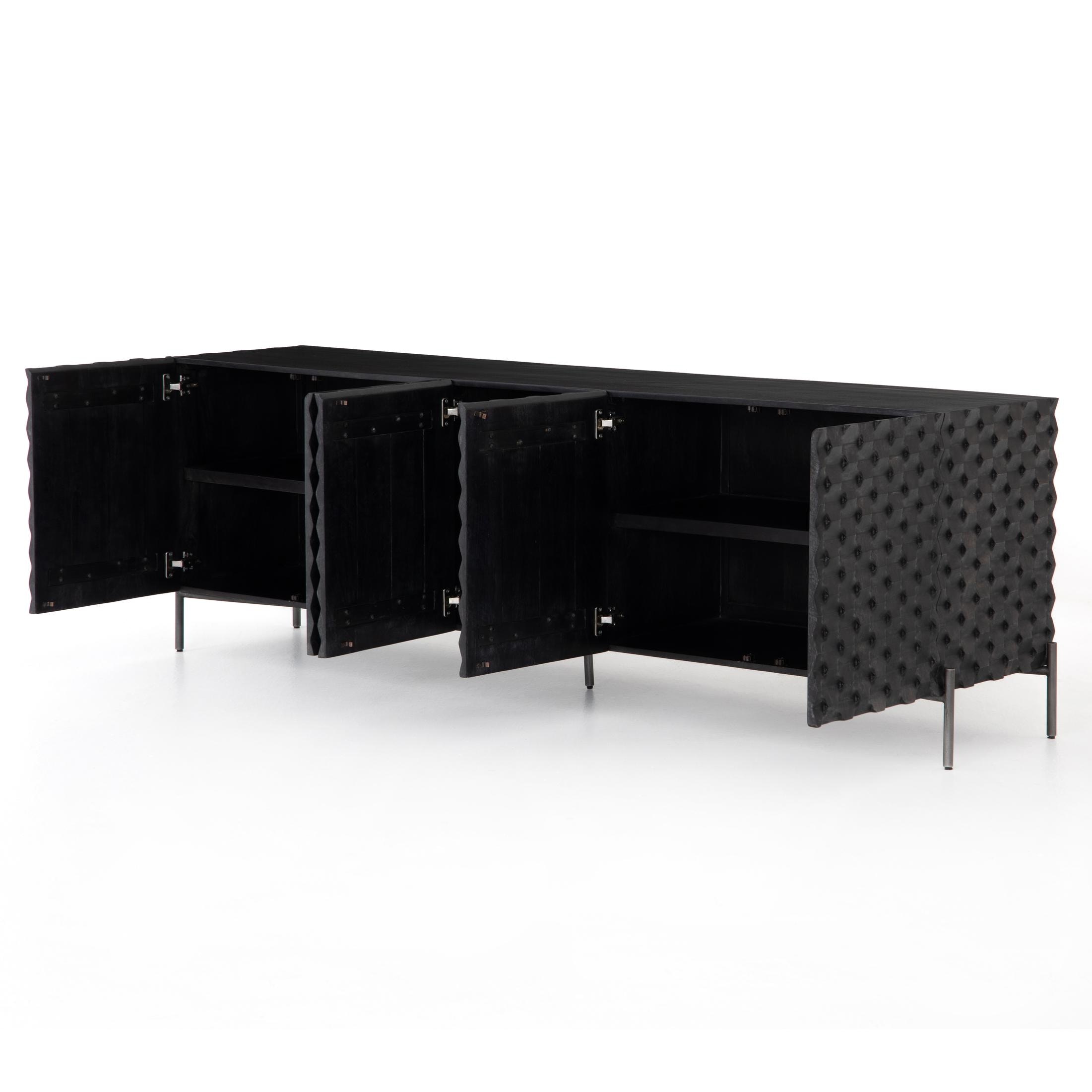 Four Hands Raffael Media Console Black Wash IFAL024A Portland, OR
