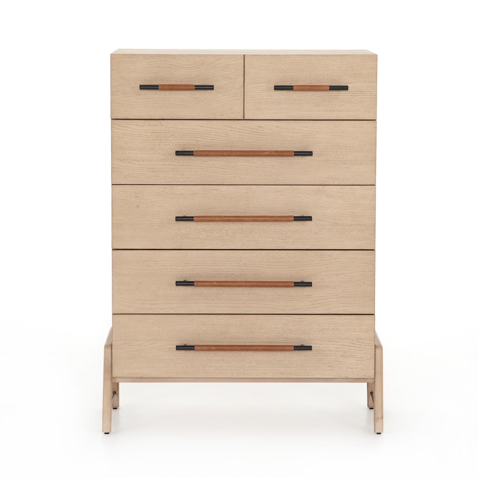 Four Hands Rosedale 6 Drawer Tall Dresser Yucca Oak 108708-002 ...