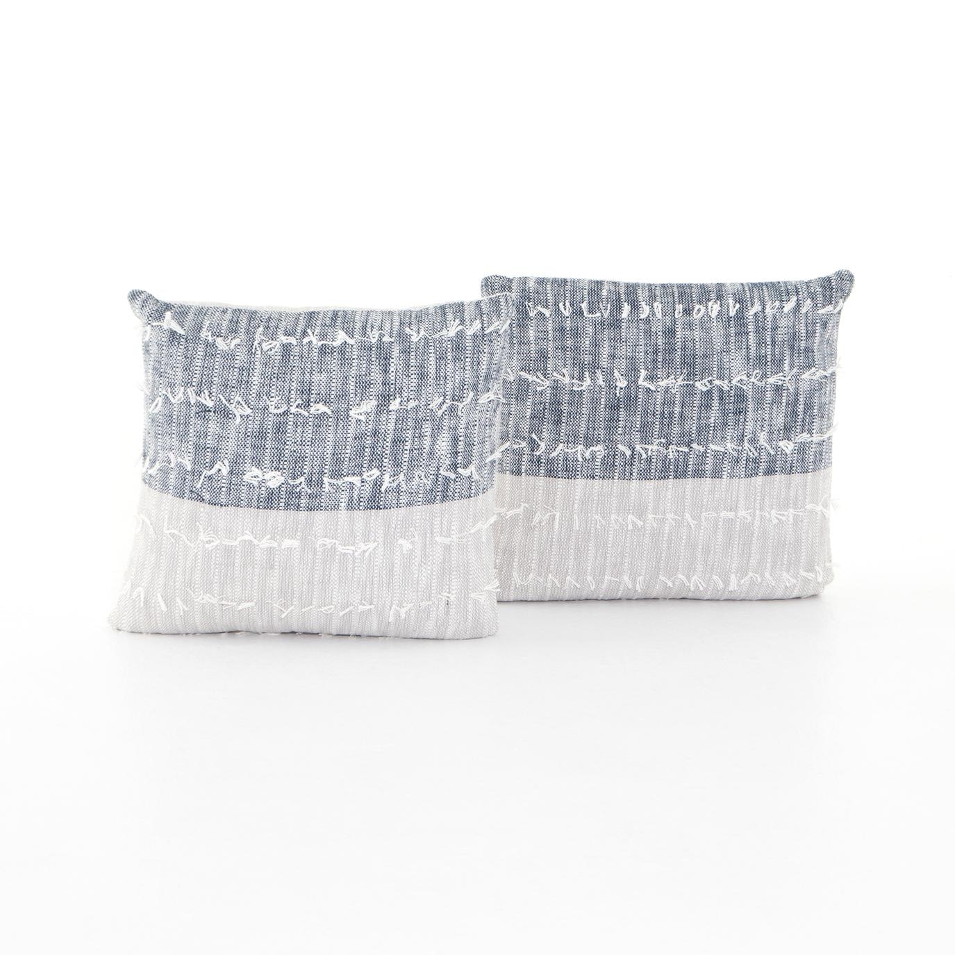 blue pillow set