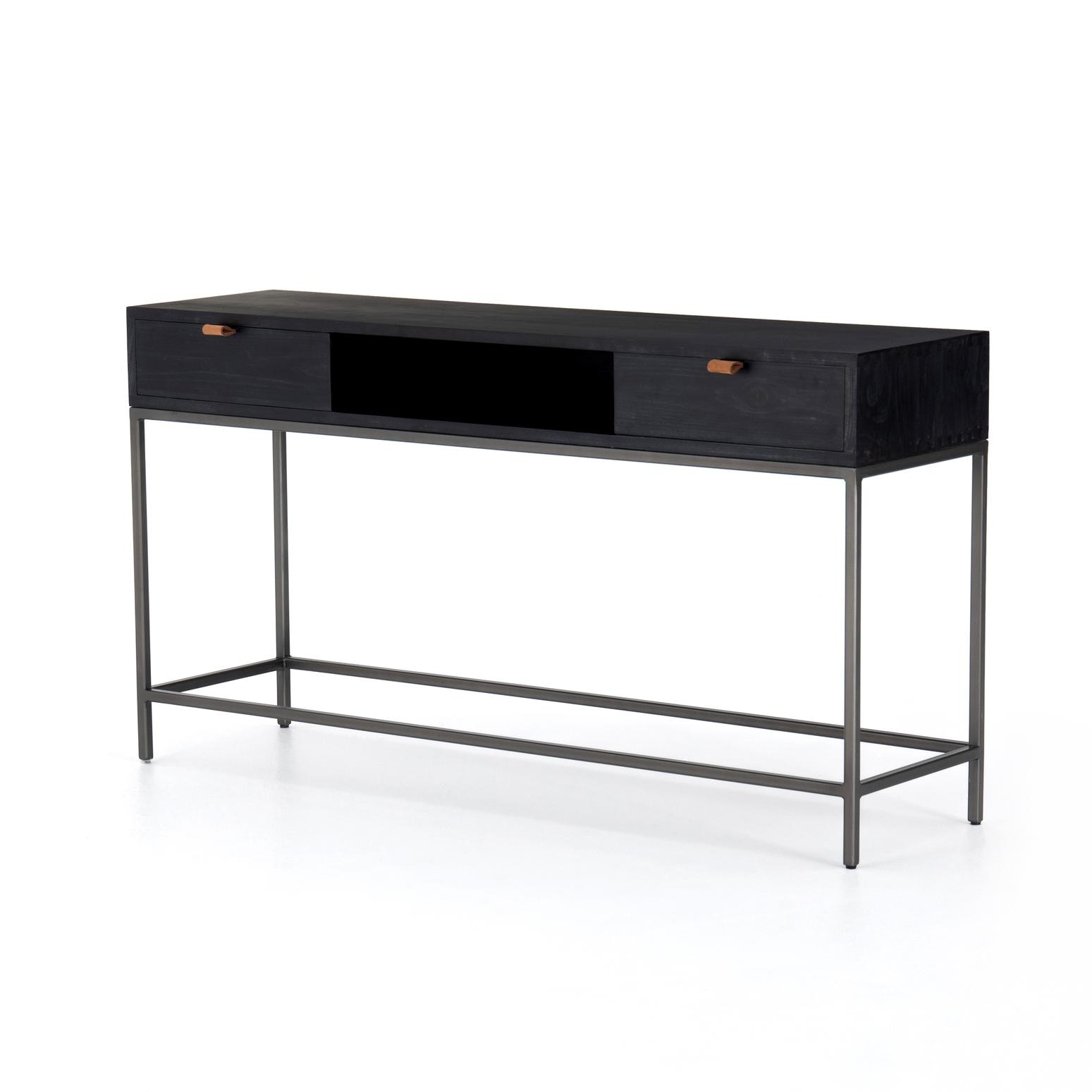 Four hands trey media console online
