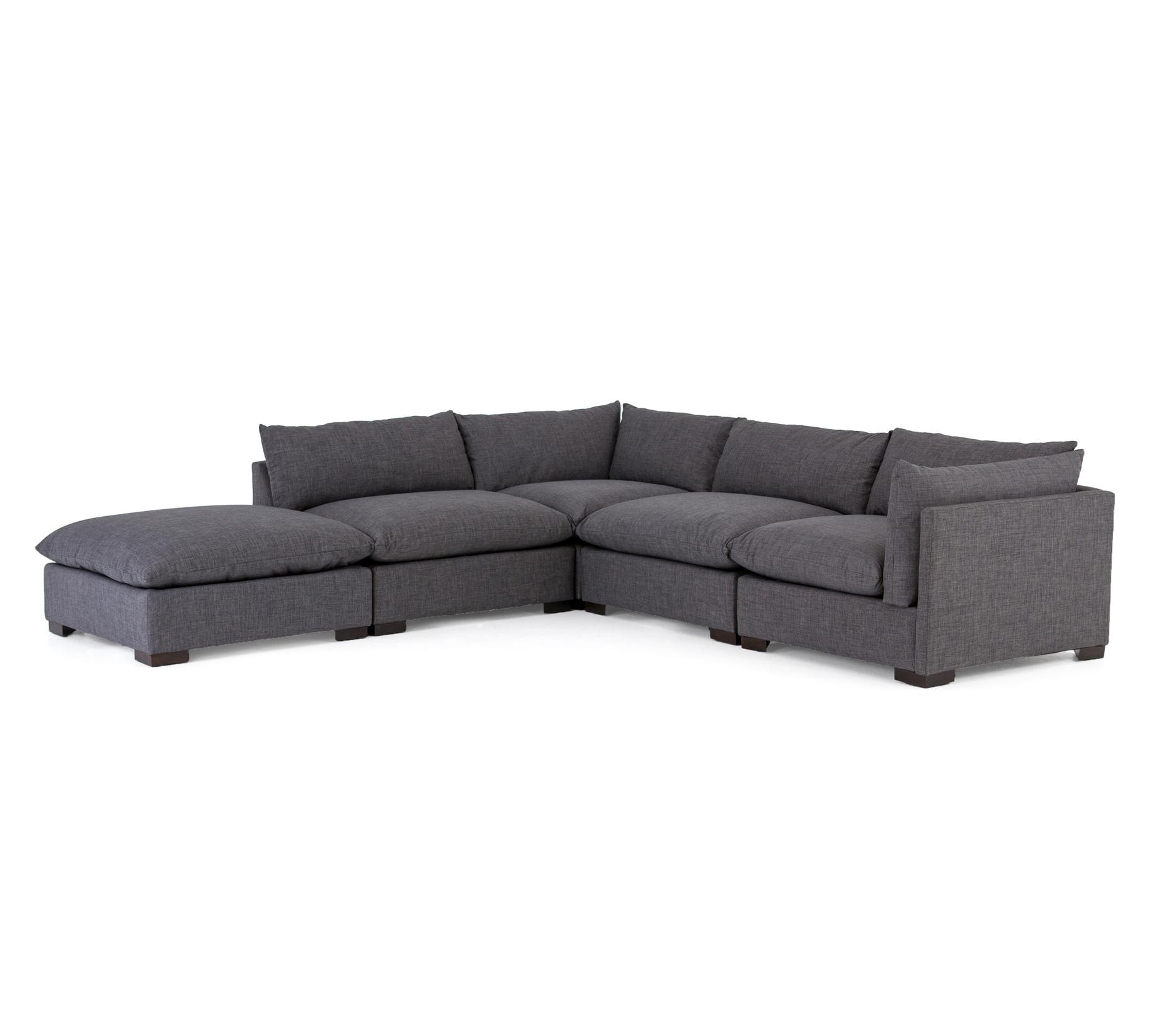 Four Hands Westwood 4 Piece Sectional W Ottoman Uatr S02 008