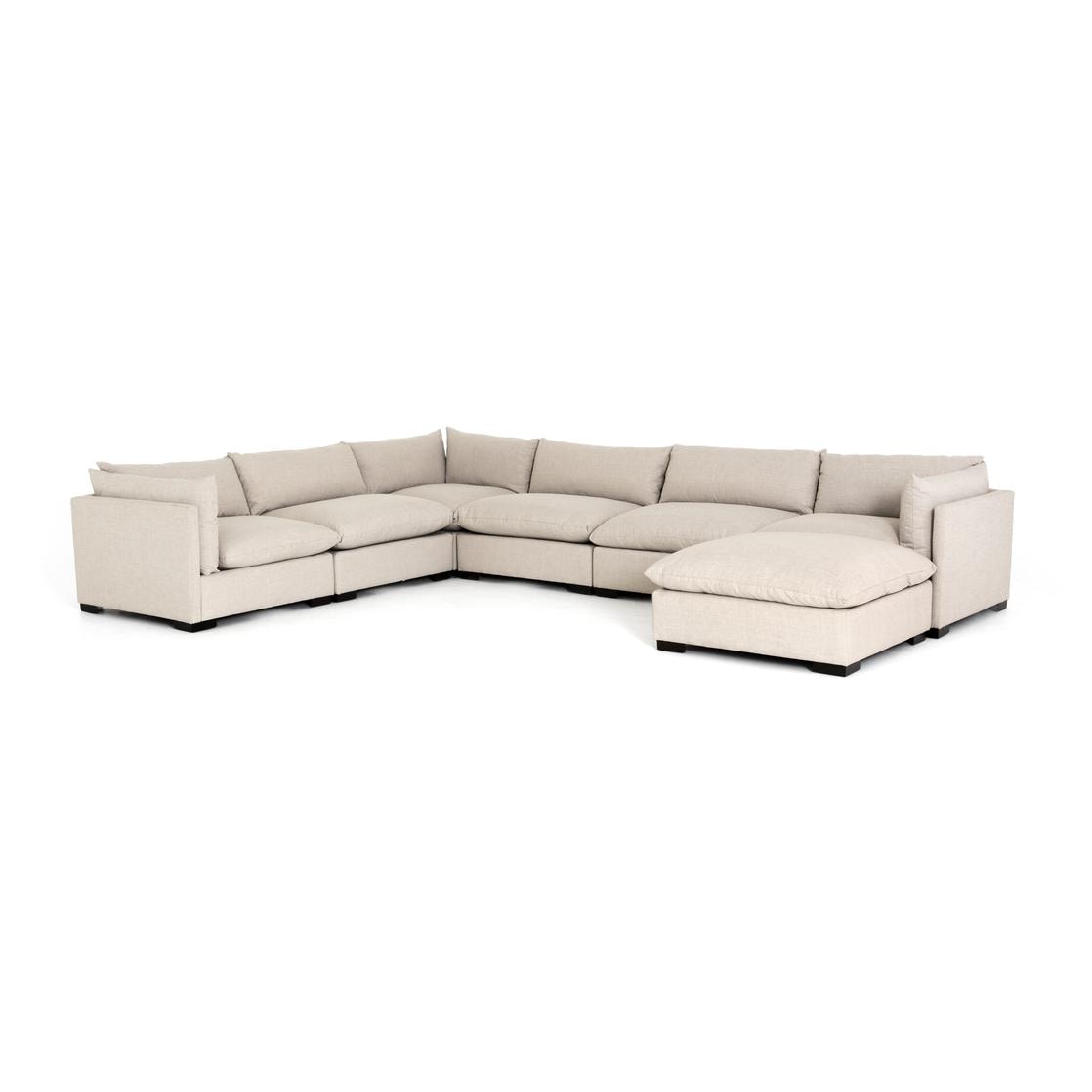 Four Hands Westwood 6 Piece Sectional W Ottoman UATR-S08-925
