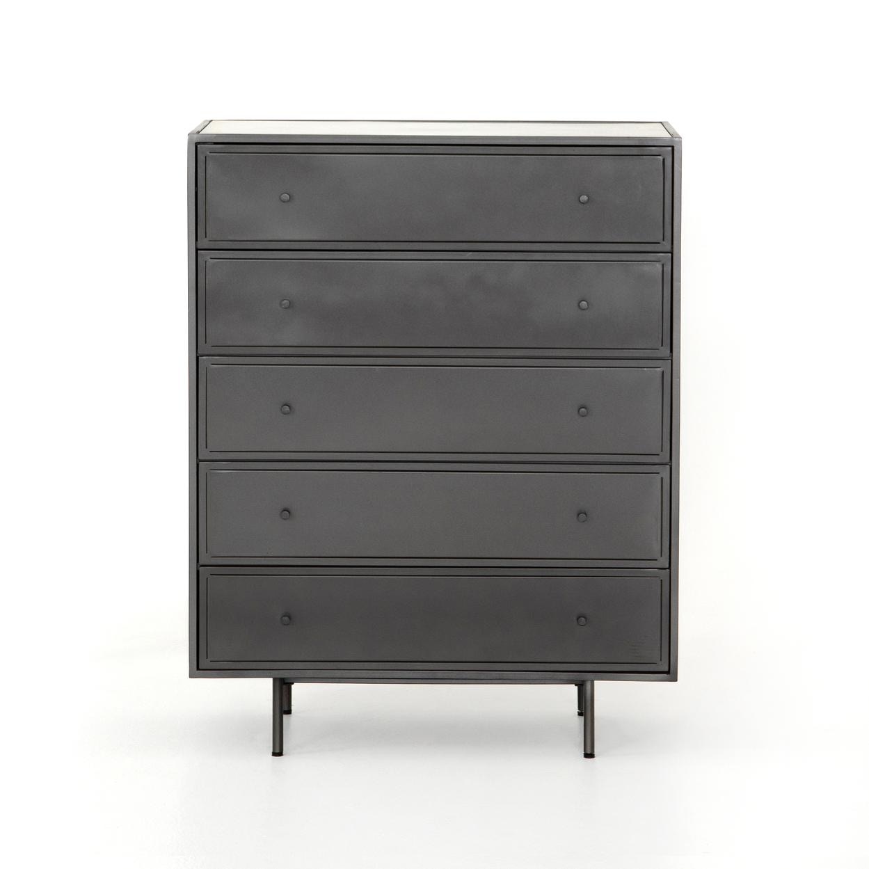Four Hands Ziggy 5 Drawer Dresser Gunmetal IRCK-282 - Portland, OR | Key  Home Furnishings