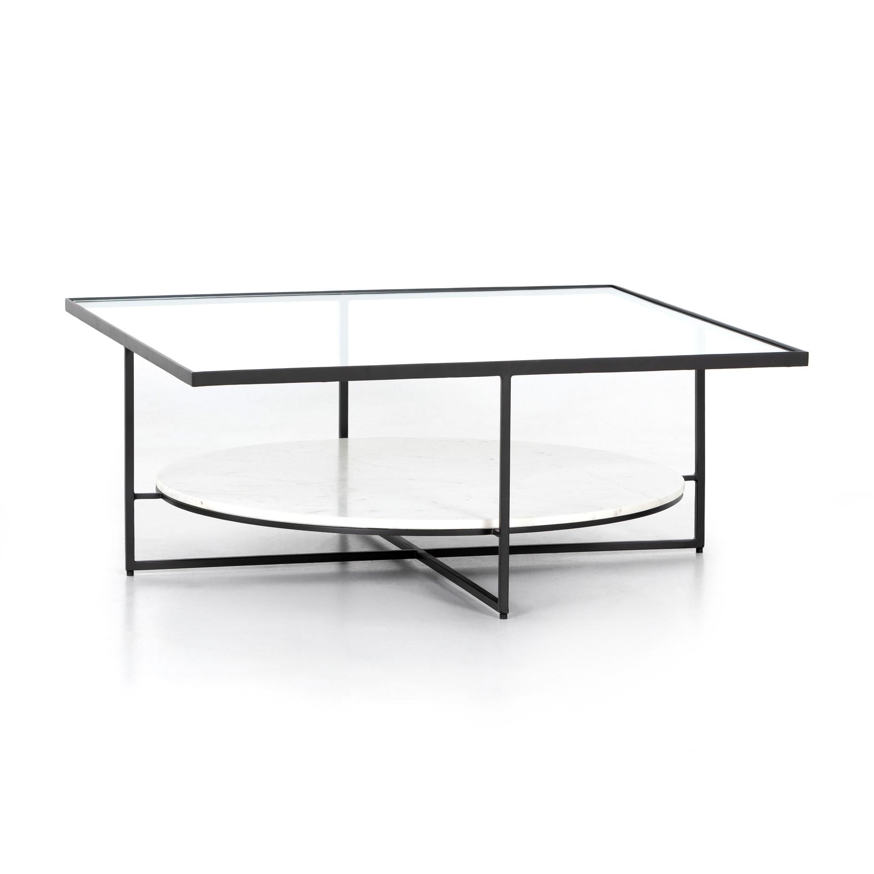 four hands marble coffee table