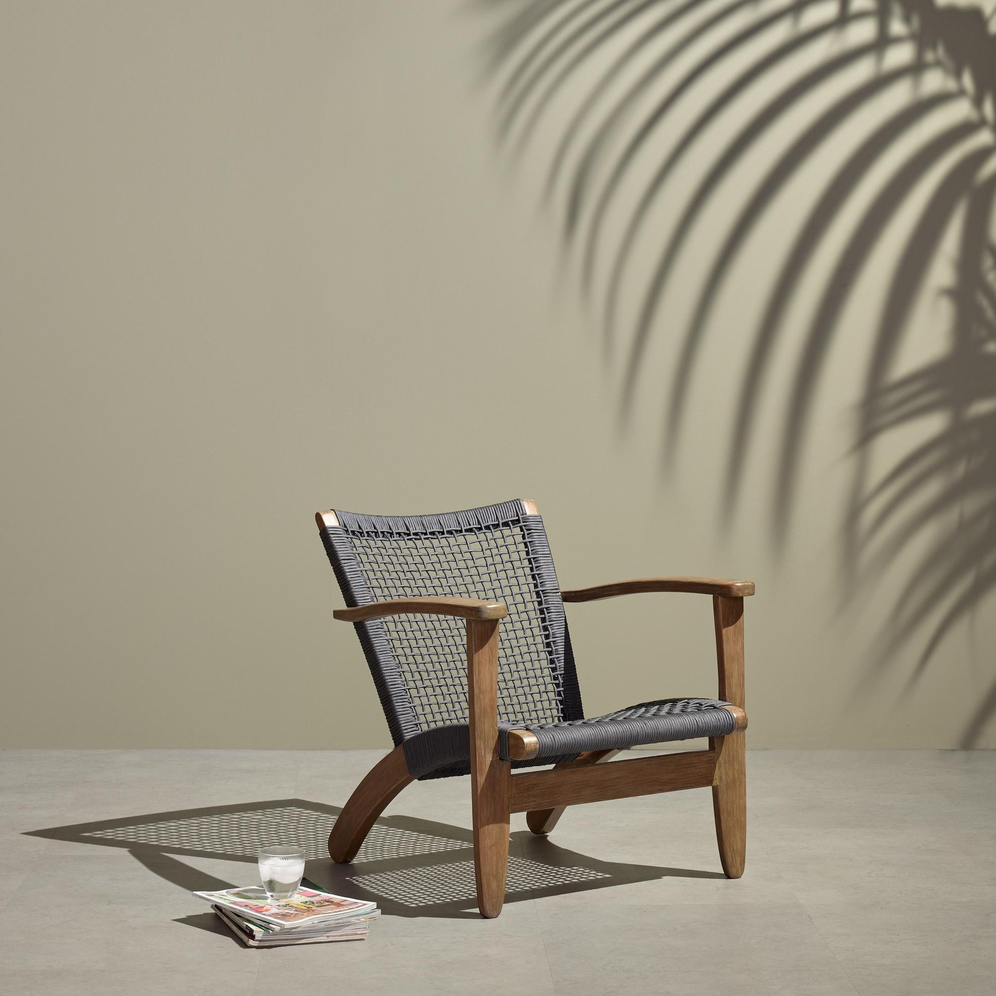 Novato Outdoor Chair Natural Eucalyptus