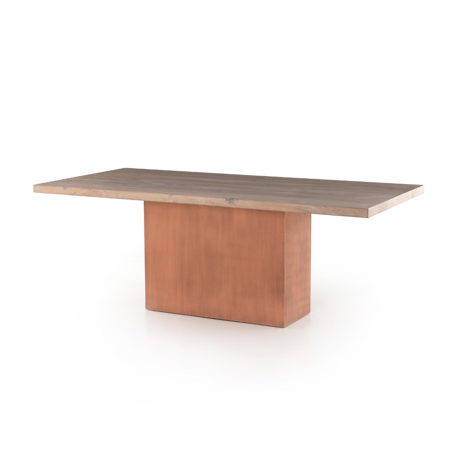 Four Hands Yvonne Dining Table Whitewash Acacia 225140-001