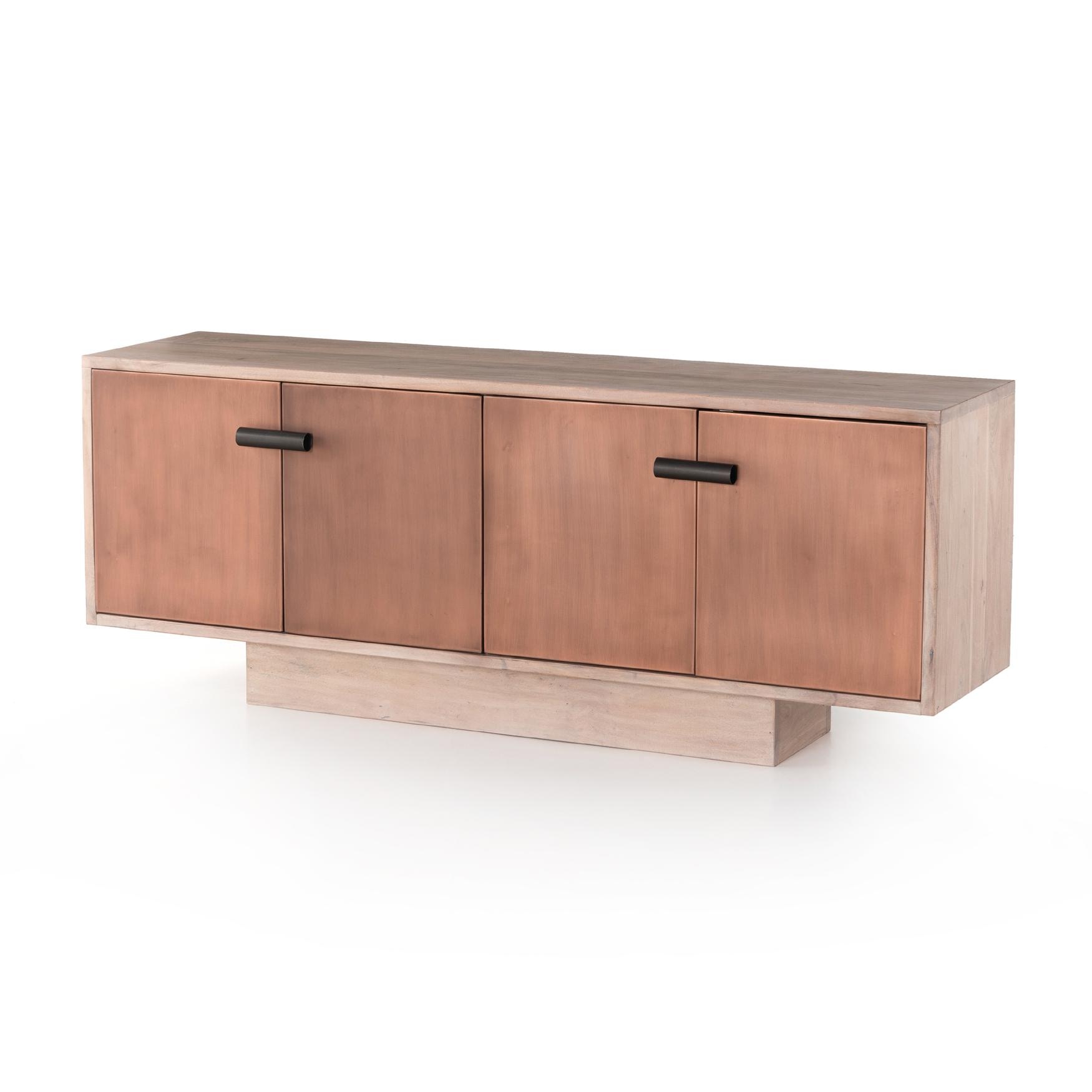 Four Hands Yvonne Media Console White Wash Acacia 225051-001