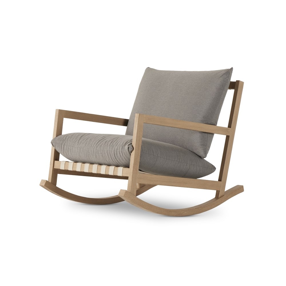 Four Hands Aiken Outdoor Rocking Chair Charcoal 235140 001