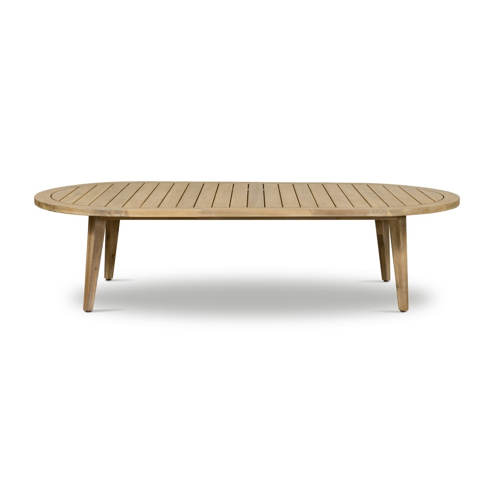 Four Hands Amaya Outdoor Oval Coffee Table Large Ntrl 232271-001 ...